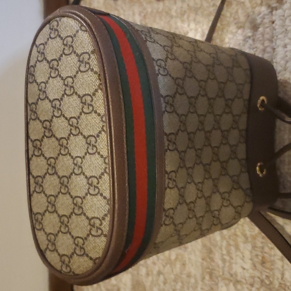 Gucci Ophidia GG Mini Monogrammed Bucket Bag - Picture 6 of 12